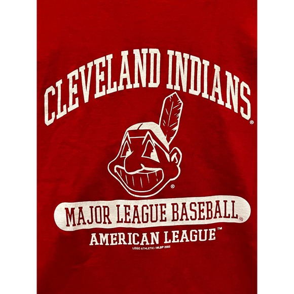 Vintage 2000 Logo athletic Cleavland Indians graphic tee - Picture 2 of 5